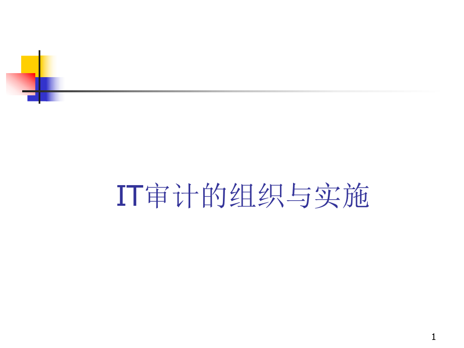 IT审计的组织与实施(培训课件).ppt_第1页