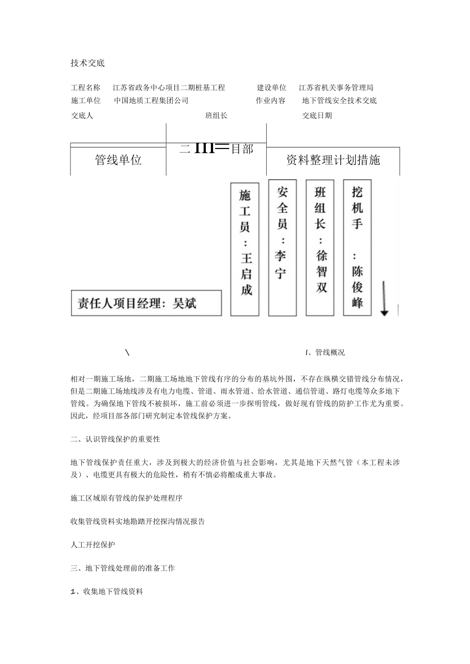 地下管线交底.docx_第1页