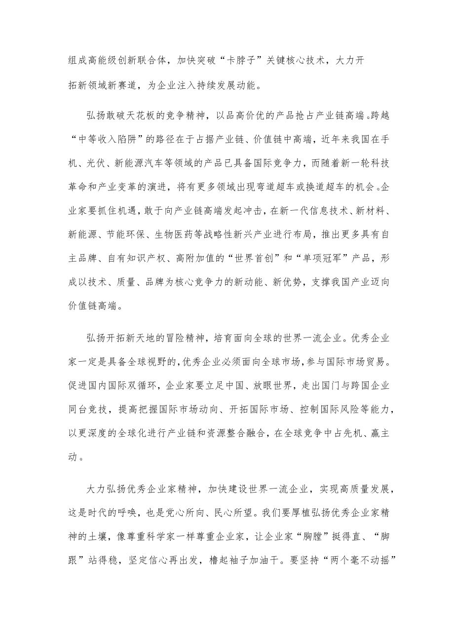 弘扬企业家精神心得体会发言.docx_第2页