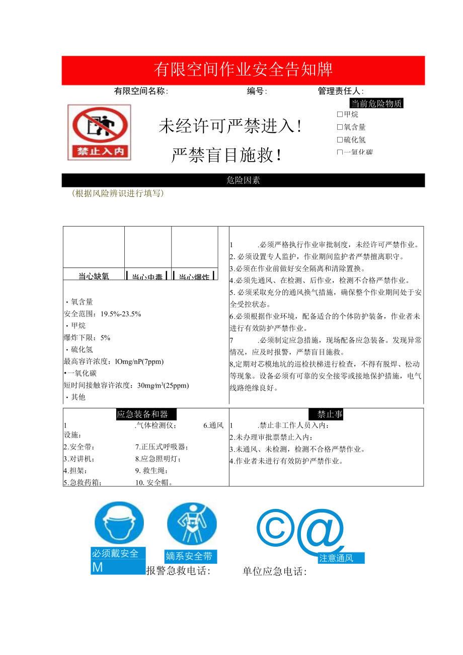 有限空间安全警示牌 (新样式).docx_第1页