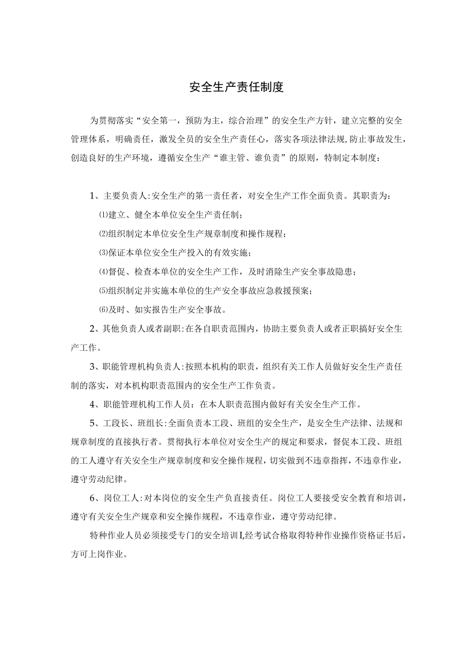 安全生产责任制度.docx_第1页