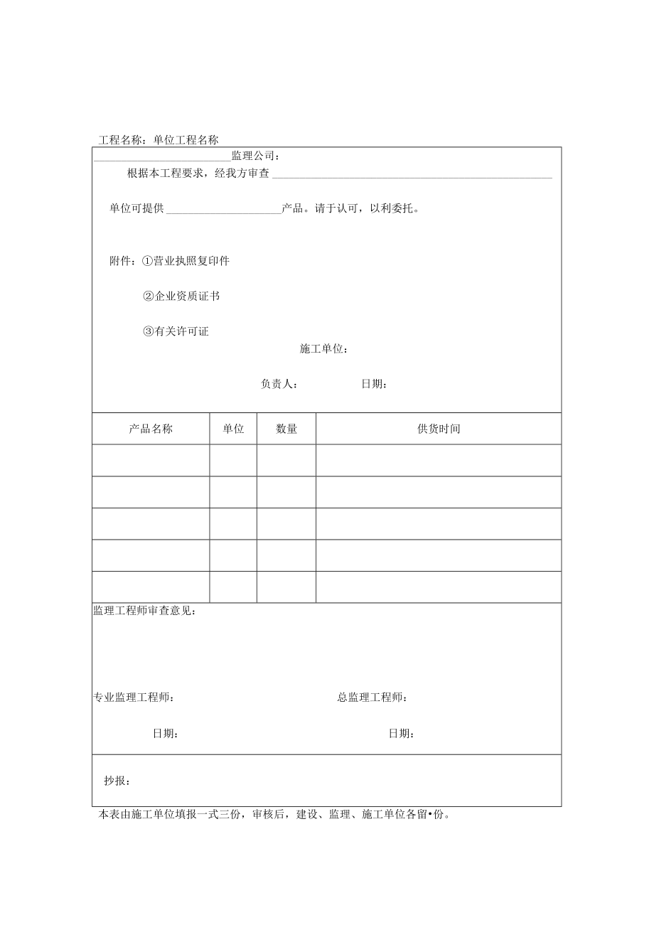 成品、半成品供应单位资质报、审表.docx_第1页