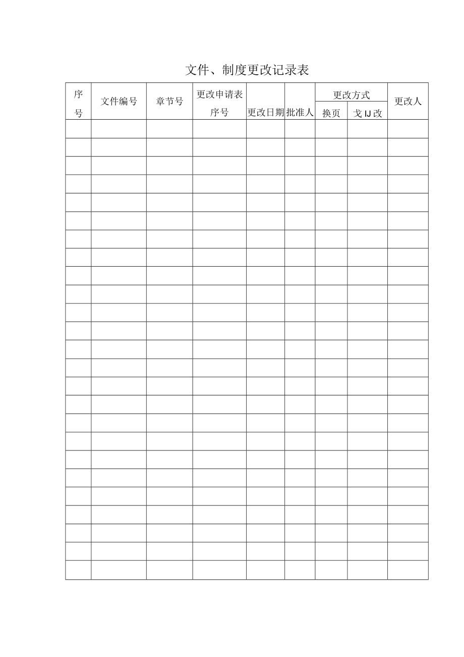 文件、制度更改记录表.docx_第1页