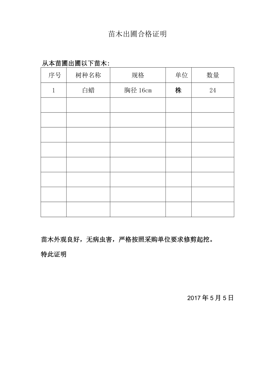 工程材料报审表5.6白蜡.docx_第3页