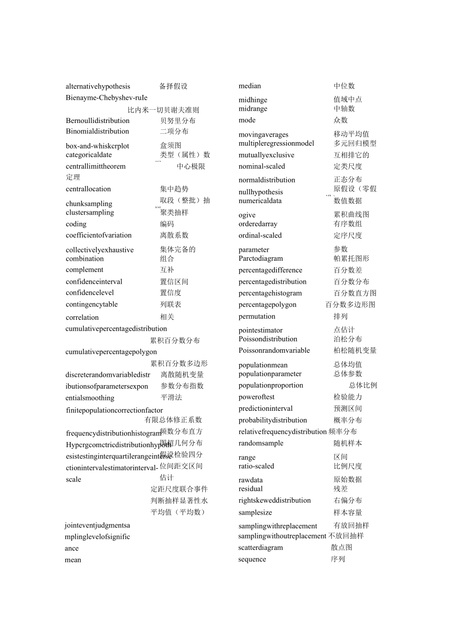 常用商务统计术语.docx_第1页