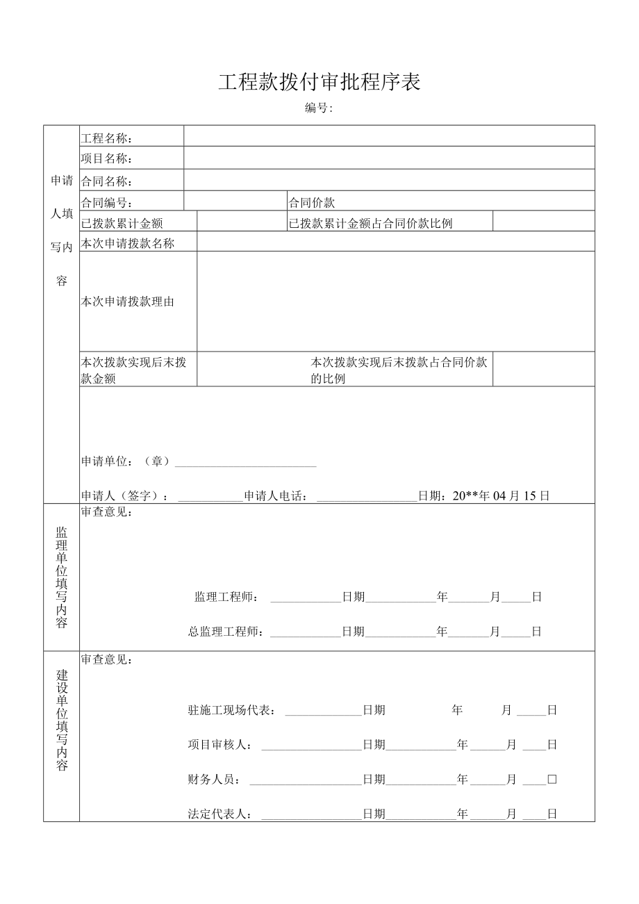 工程款拨付审批程序表.docx_第1页