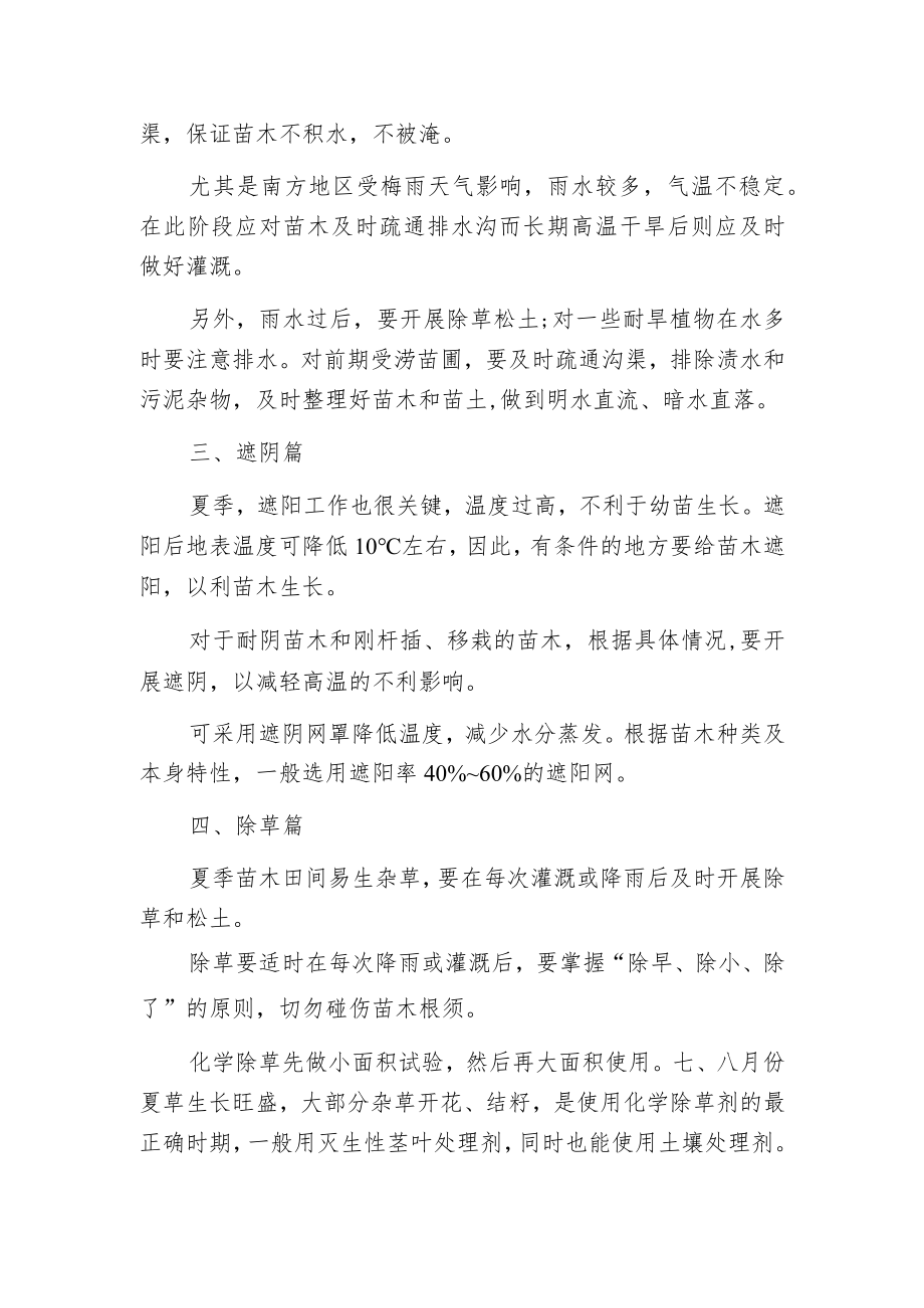 最难不过三伏天苗木安全度夏最全攻略!.docx_第2页