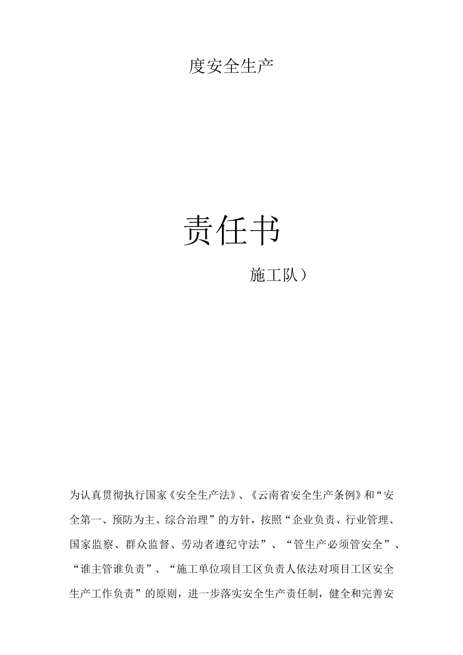 施工队负责人责任书.docx_第1页