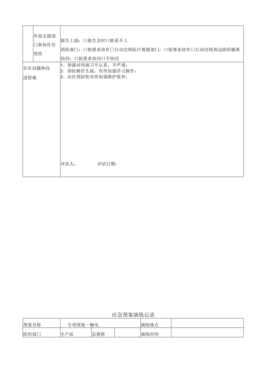 应急预案演练记录模板.docx_第2页