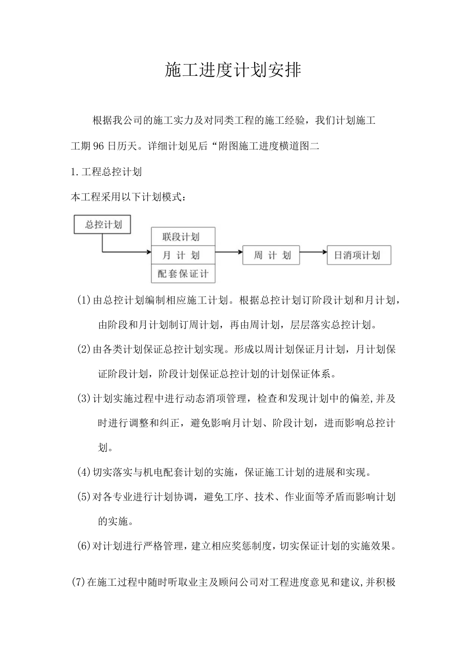 施工进度计划安排.docx_第1页