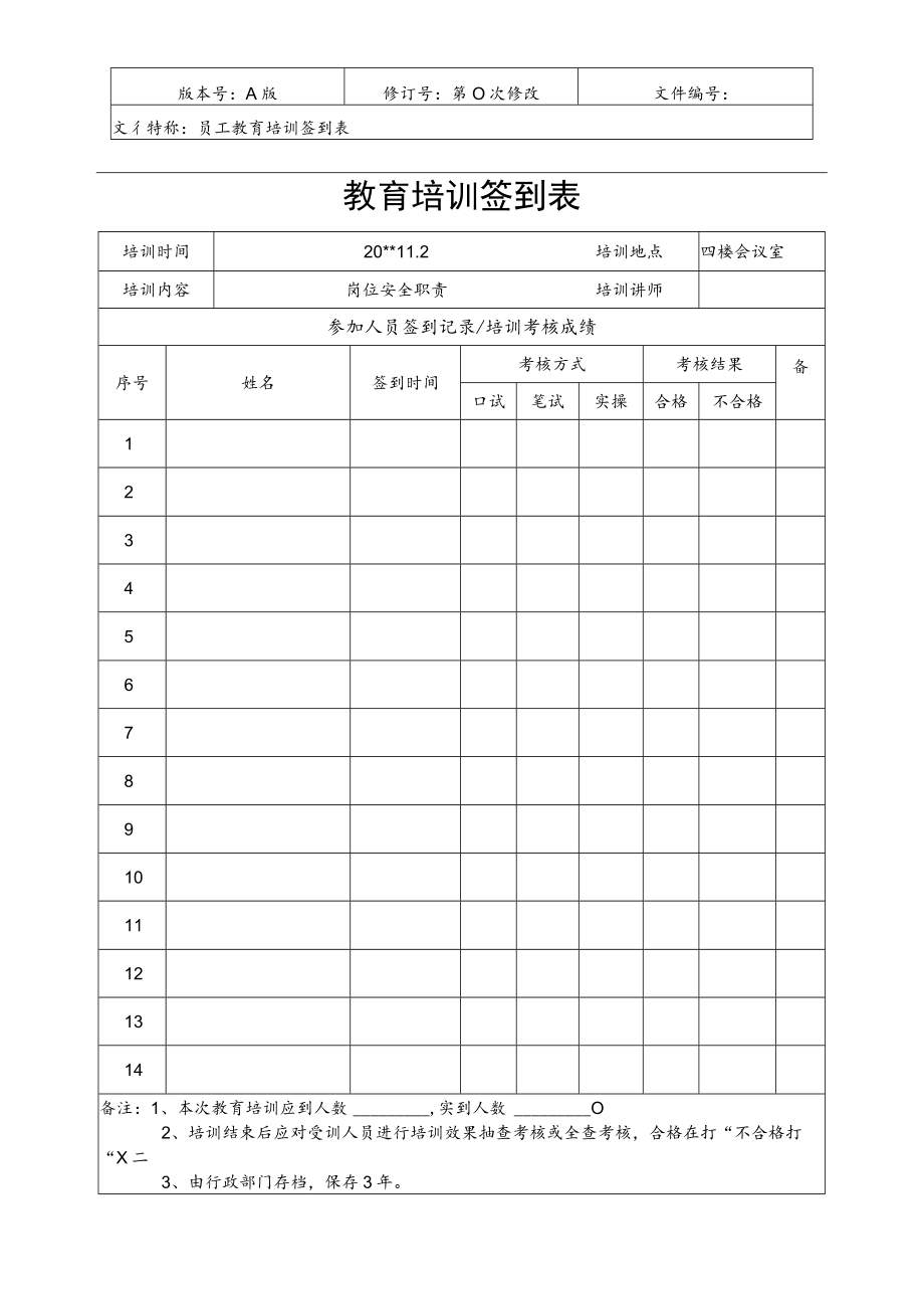 学校安全责任培训记录.docx_第2页