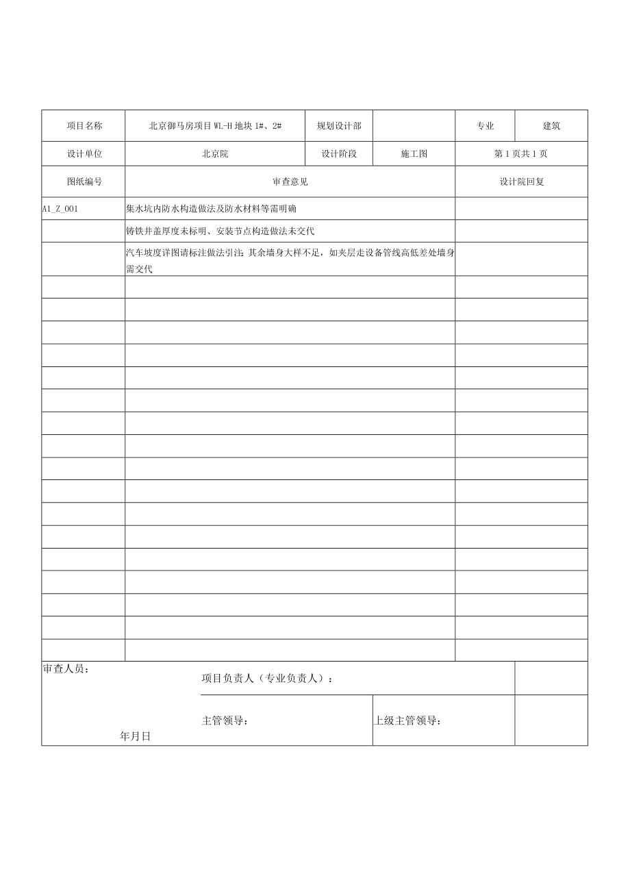 御马坊1号2号楼地下图纸审核意见表-建筑.docx_第3页