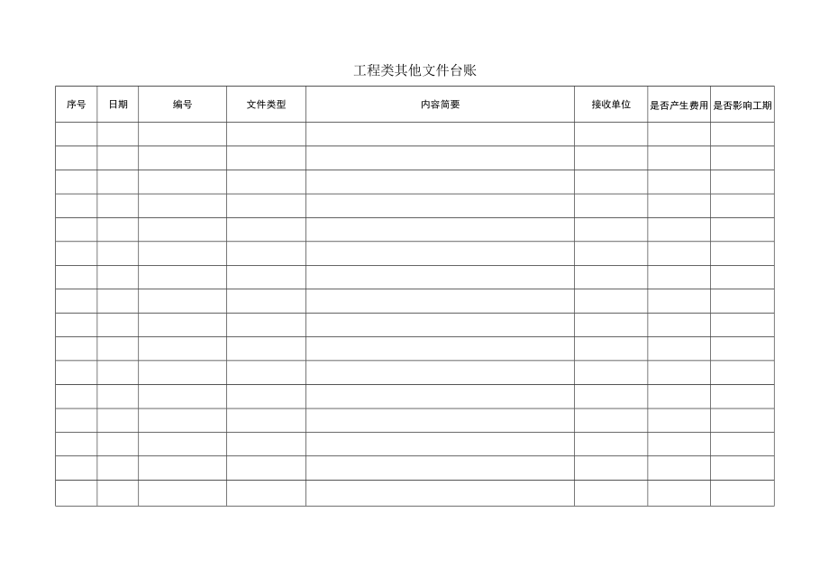 工程类其他文件台账.docx_第1页