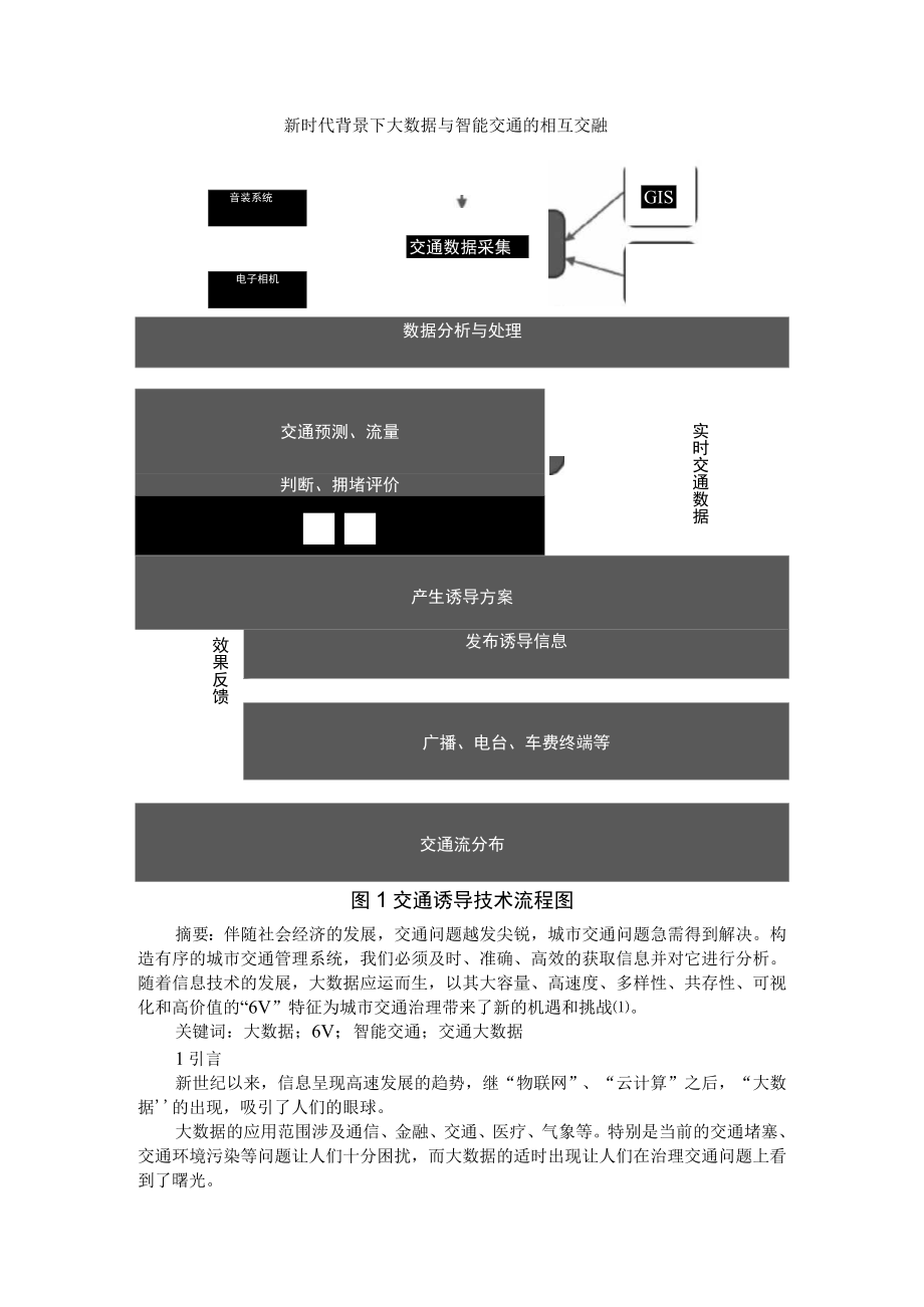 新时代背景下大数据与智能交通的相互交融+城市交通大数据融合分析在交通控制系统中的应用.docx_第1页