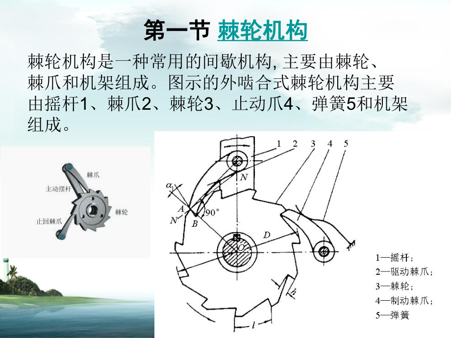 机械设计基础间歇运动机构.ppt_第3页