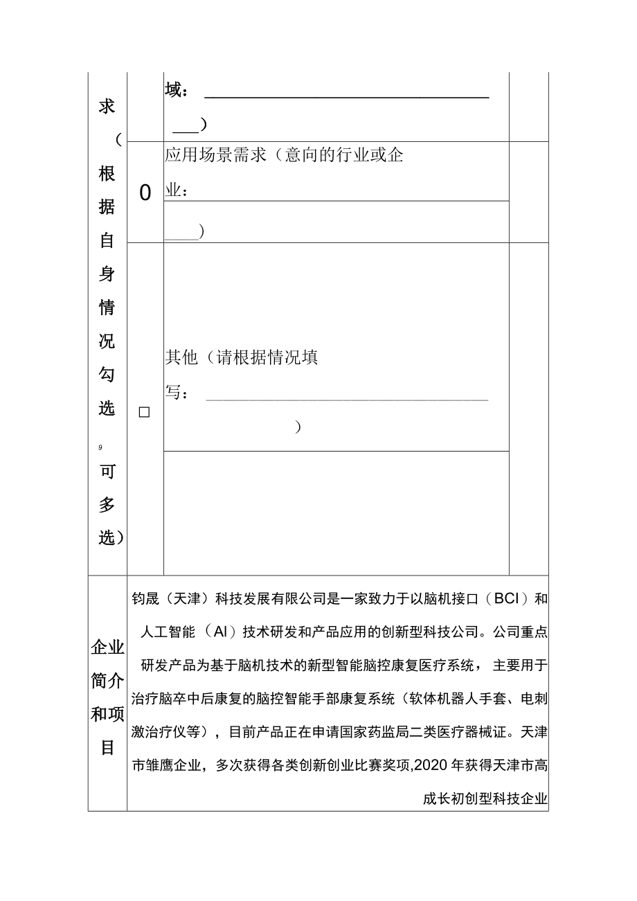 融资项目征集表.docx_第2页