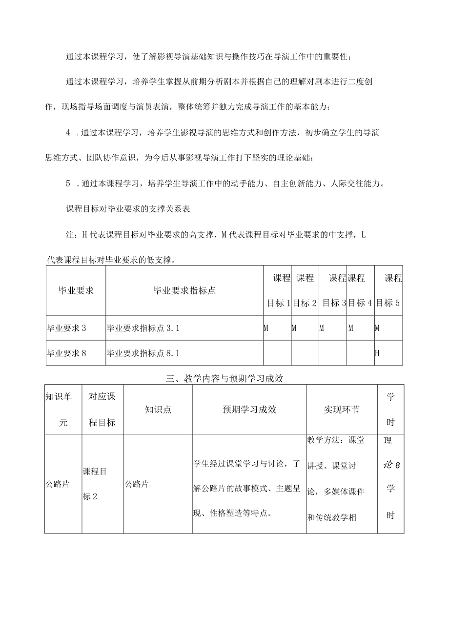 《类型电影创作方法》课程教学大纲.docx_第2页