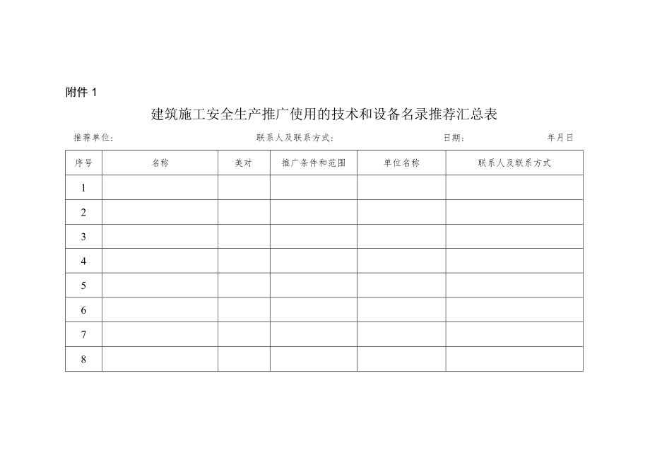 江苏省建筑施工安全生产推广使用的技术和设备目录.docx_第1页