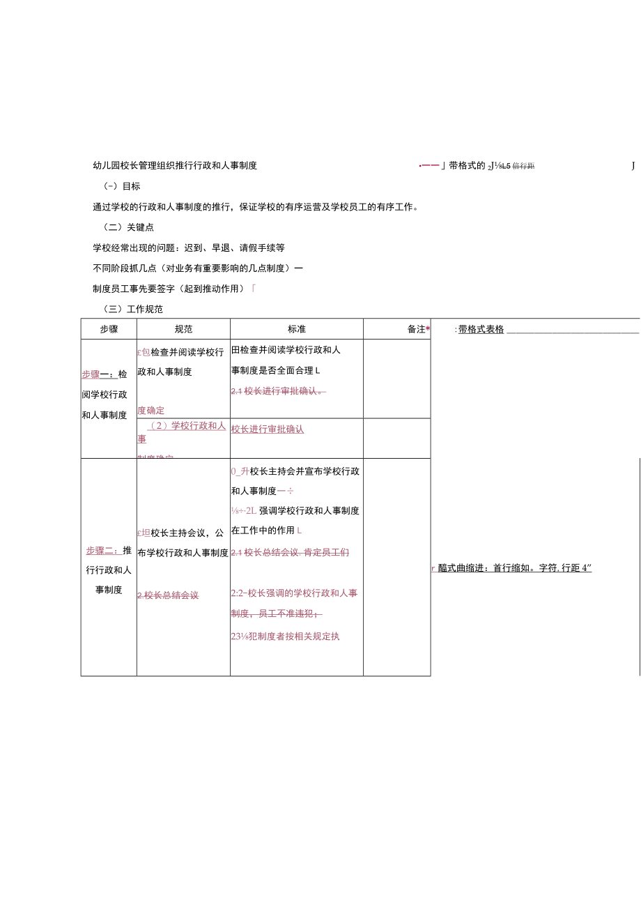 幼儿园校长管理组织推行行政和人事制度.docx_第1页