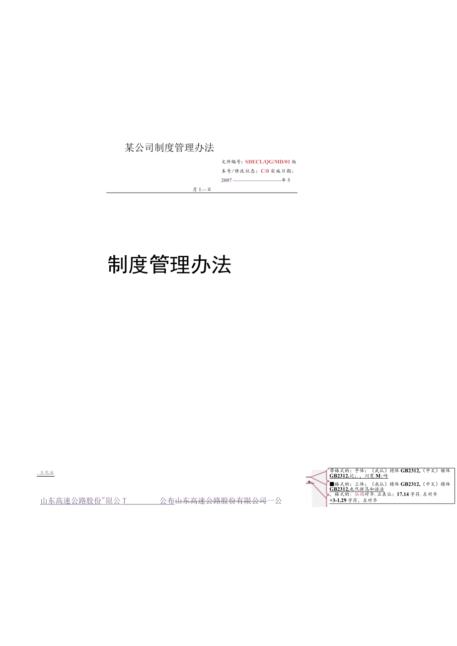 某公司制度管理办法.docx_第1页