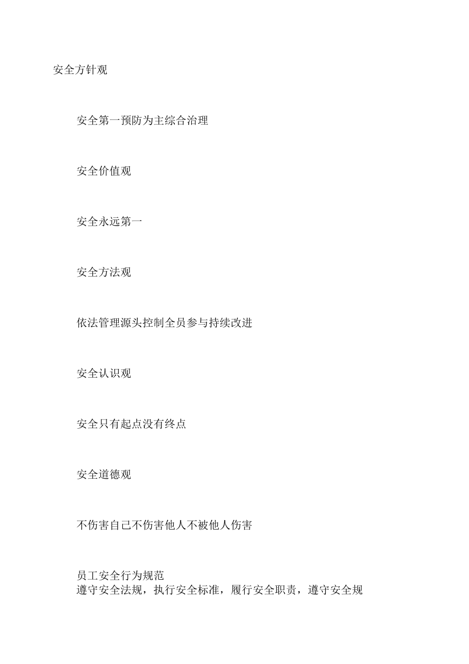 某公司安全文化理念.docx_第1页