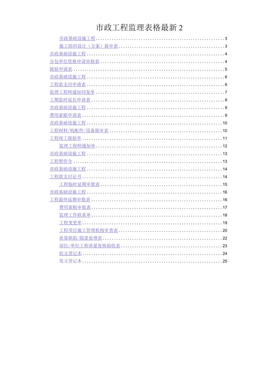 市政工程监理表格最新2.docx_第1页