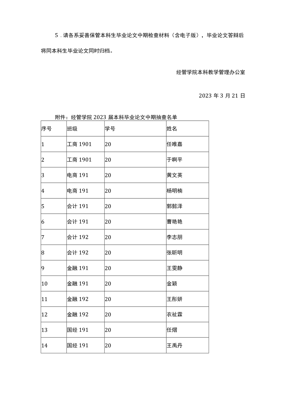 经管学院2023届本科生毕业论文中期检查安排.docx_第2页