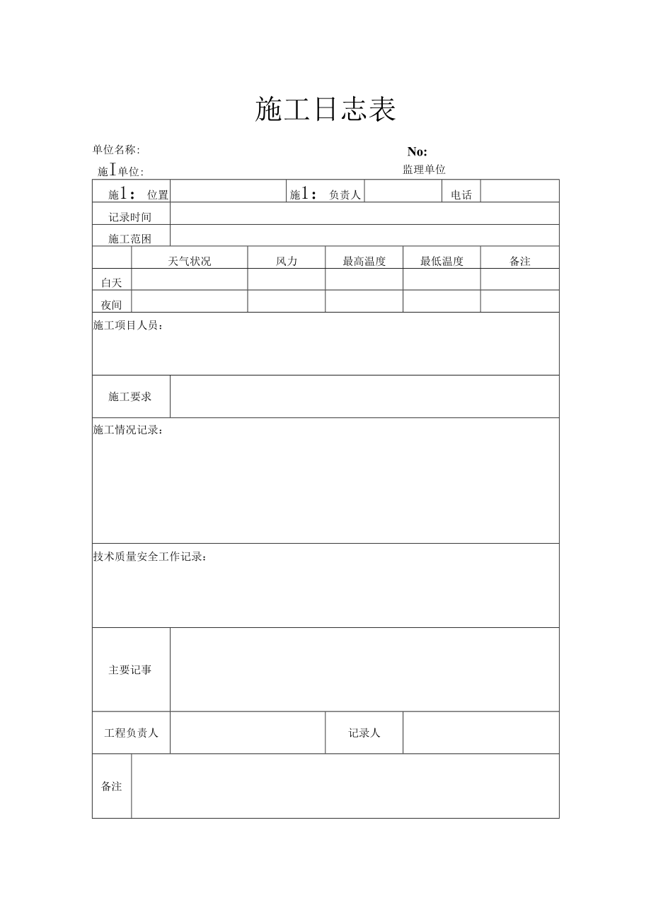 施工日志表.docx_第1页