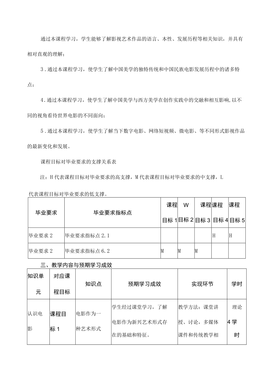 《影片鉴赏》课程教学大纲.docx_第2页