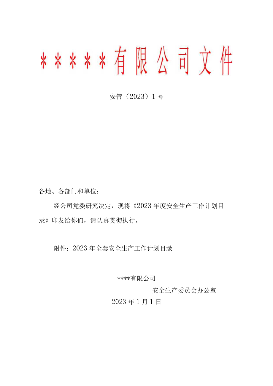 某公司2023年度全套安全生产工作计划.docx_第2页