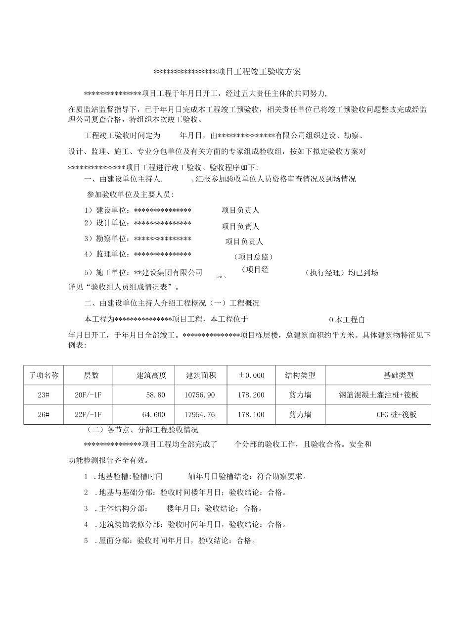 某工程竣工验收方案.docx_第1页