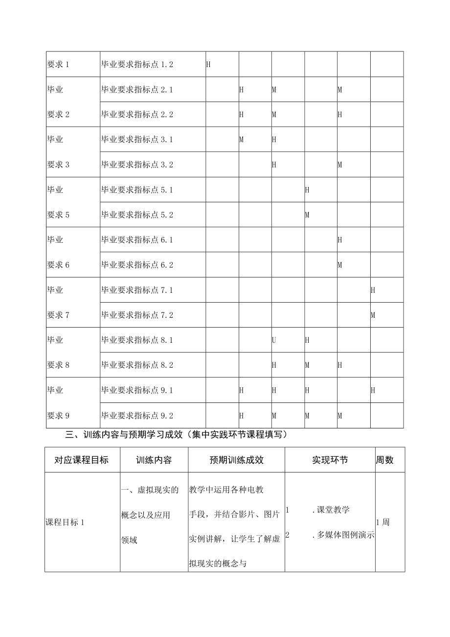 《虚拟现实设计》课程教学大纲.docx_第3页