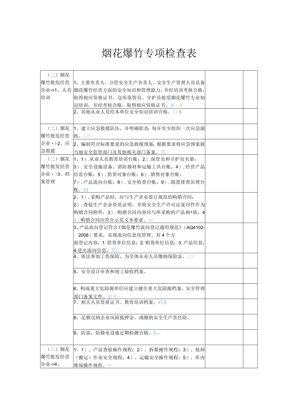 烟花爆竹专项检查表（4页）.docx_第1页