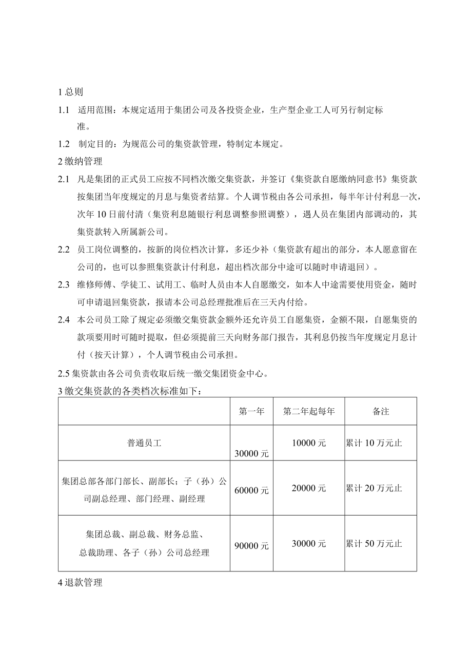 集资款管理规定.docx_第1页