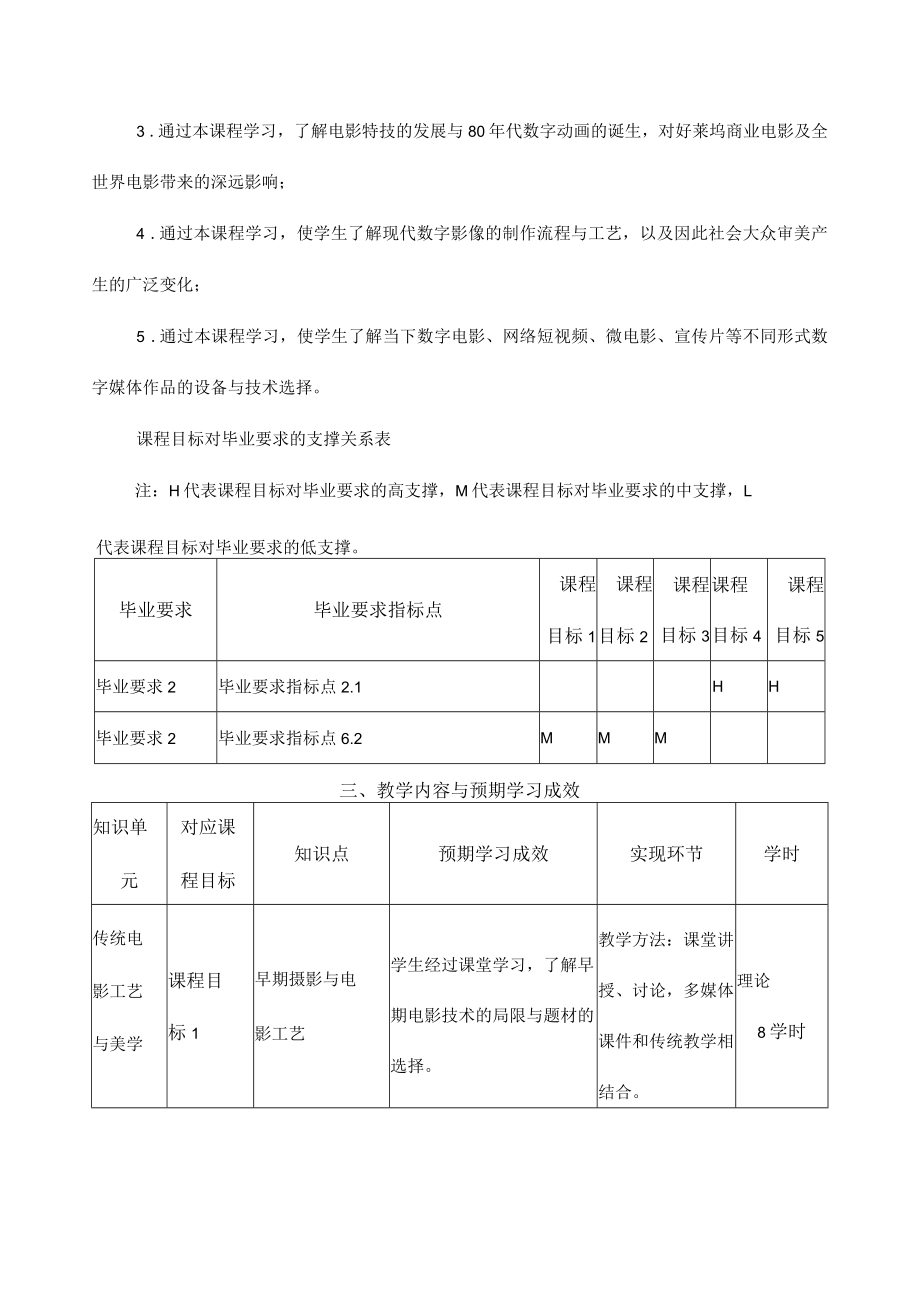 《影视技术概论》课程教学大纲.docx_第2页