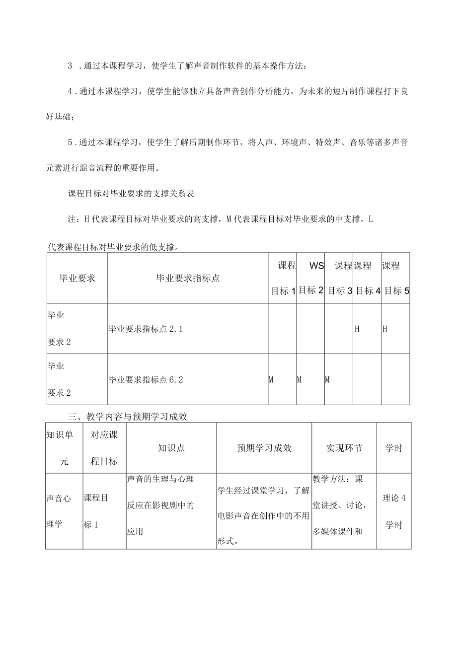 《电影声音原理》课程教学大纲.docx_第2页