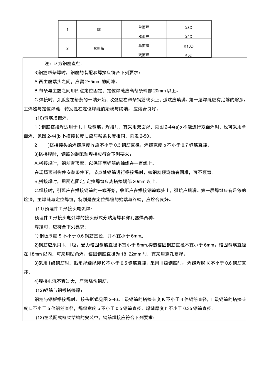 钢筋手工电弧焊技术交底记录.docx_第3页