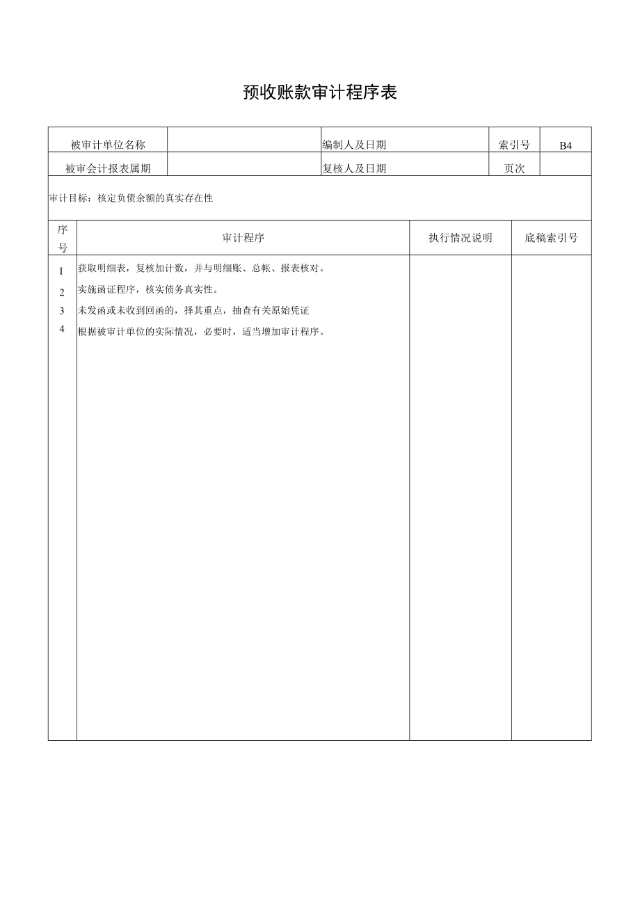 预收账款审计程序表.docx_第1页