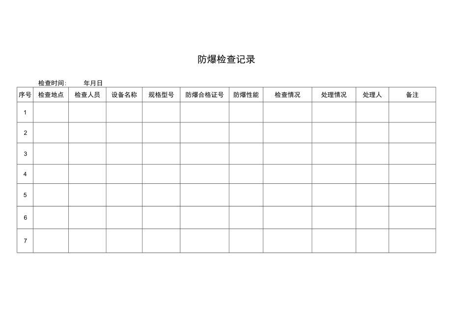 防爆检查记录簿.docx_第2页