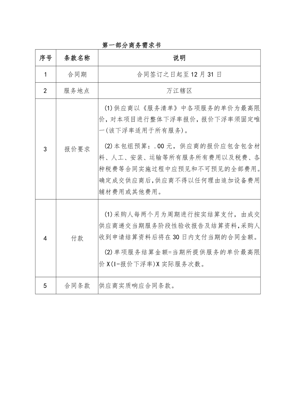 第一部分商务需求书.docx_第1页