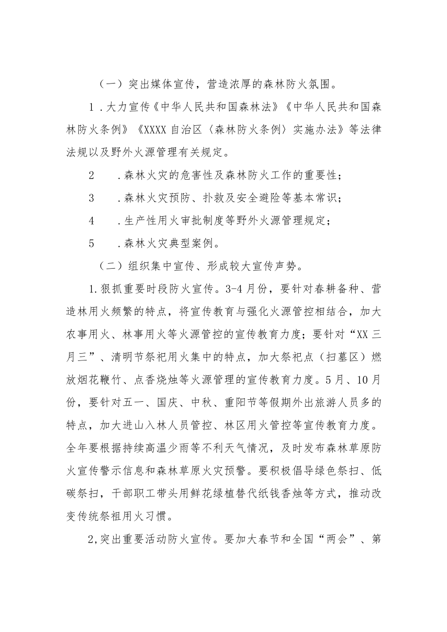 XX县2023年森林防火宣传活动工作方案.docx_第2页