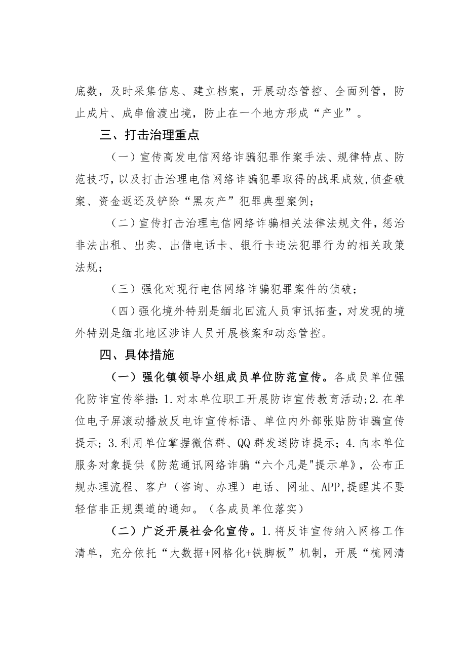 某某镇打击治理电信网络诈骗犯罪工作实施方案.docx_第2页