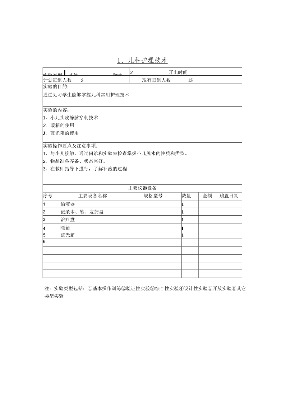 石大儿科护理学实验大纲.docx_第2页