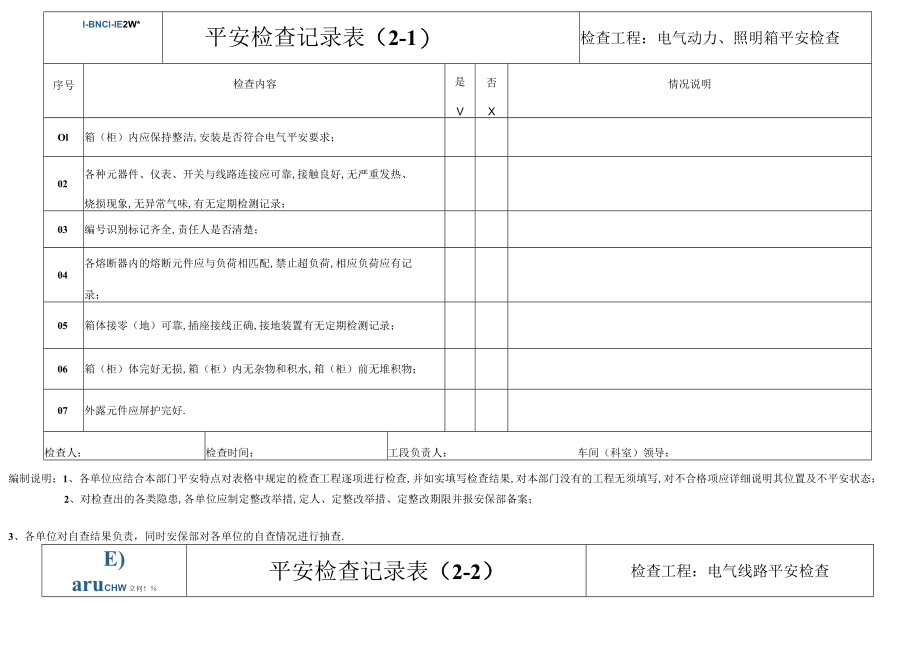 电气安全检查表资料.docx_第2页