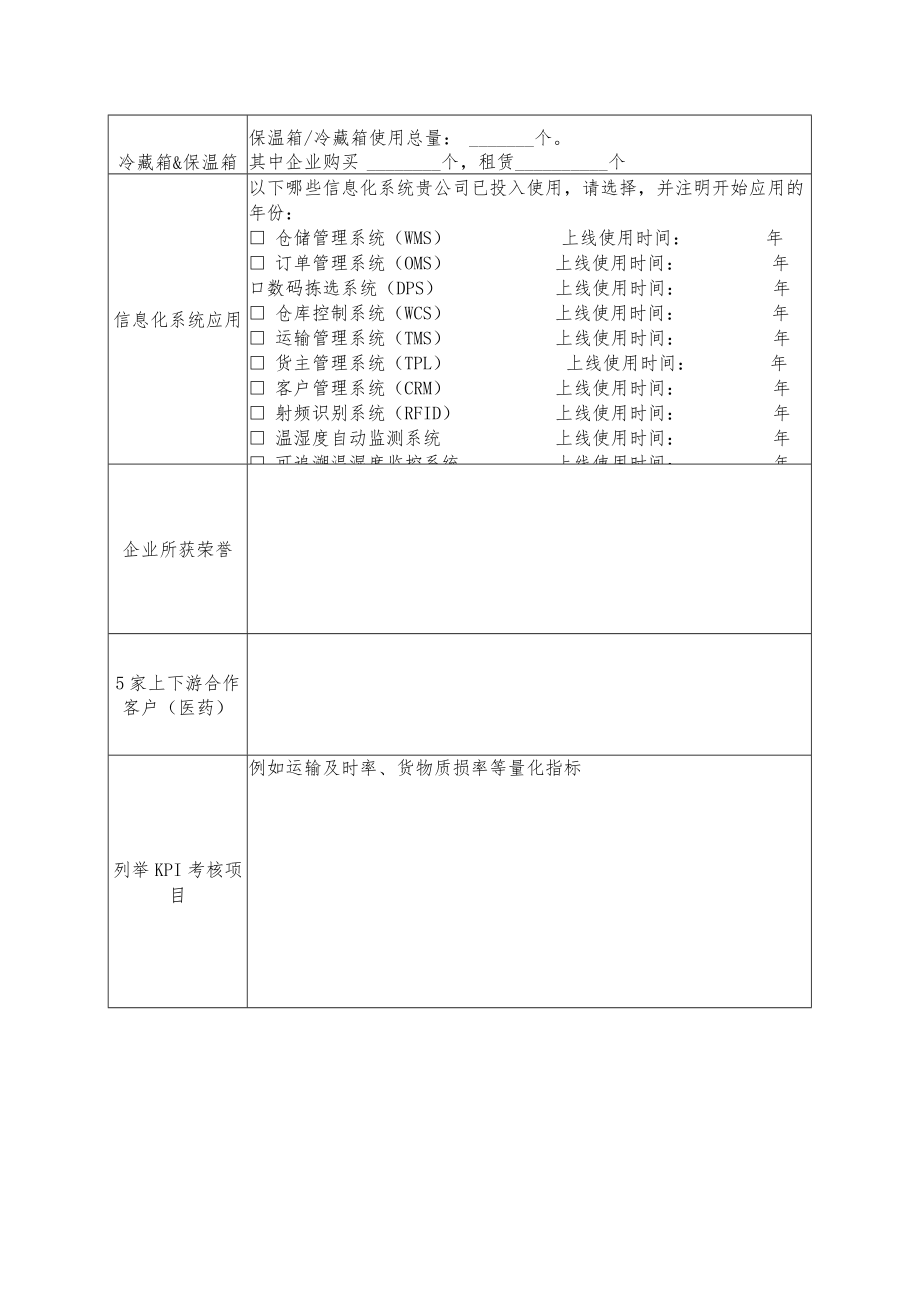 第十八批《药品冷链物流运作规范》国家标准试点企业申报书.docx_第2页