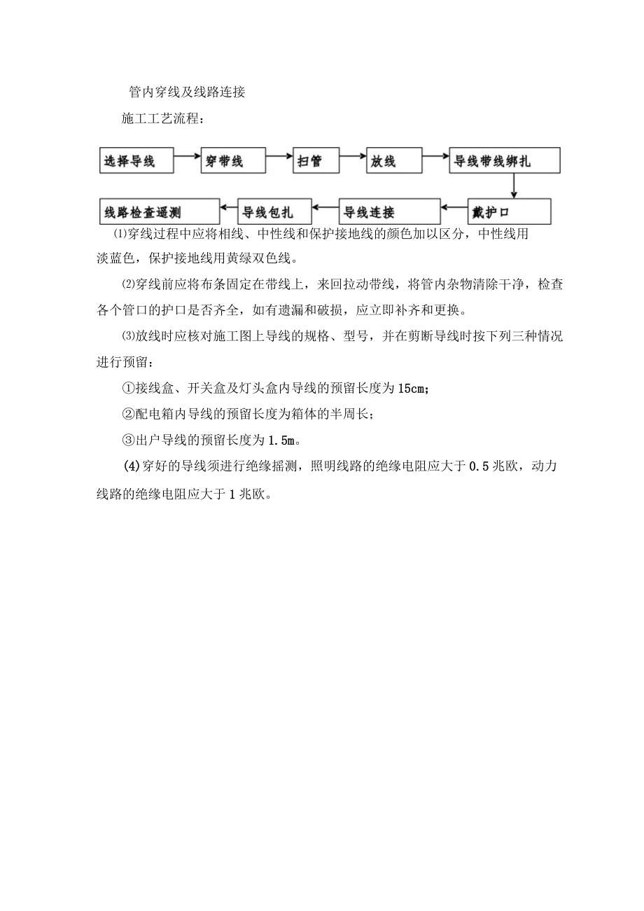 管内穿线及线路连接施工方法.docx_第1页