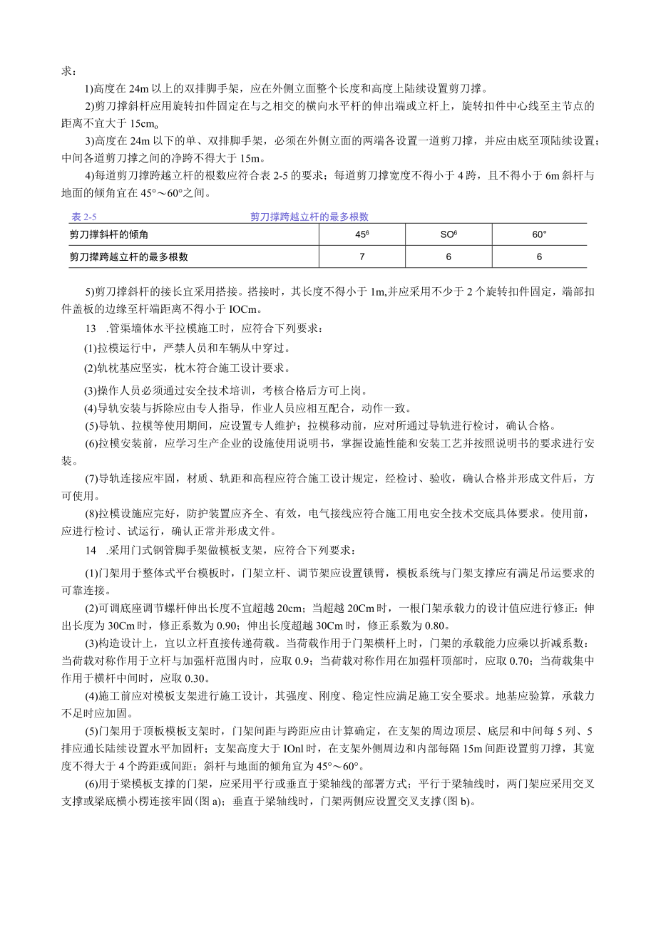 现浇钢筋混凝土水池与管渠模板施工安全技术交底内容.docx_第3页