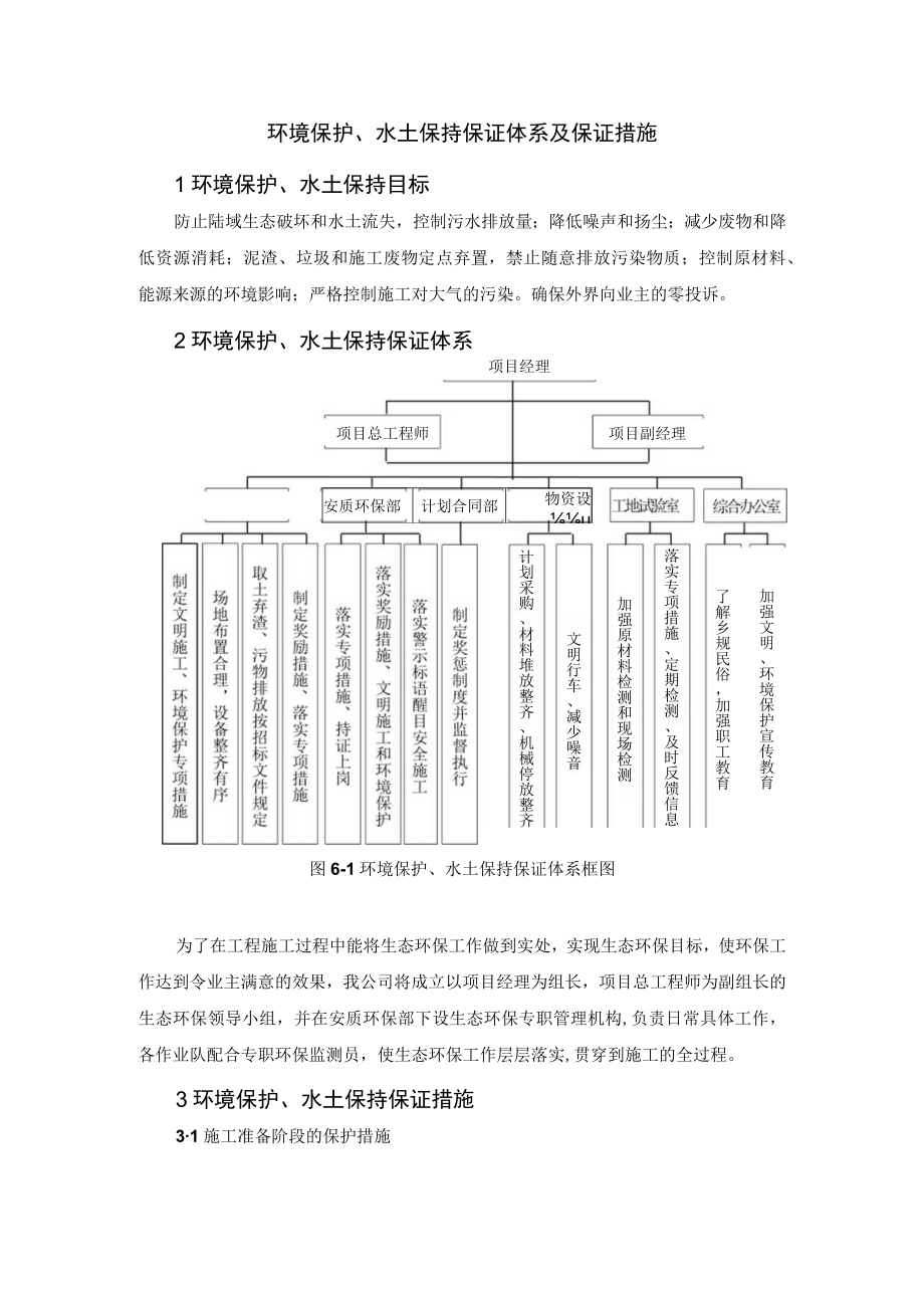 环境保护、水土保持保证体系及保证措施.docx_第1页