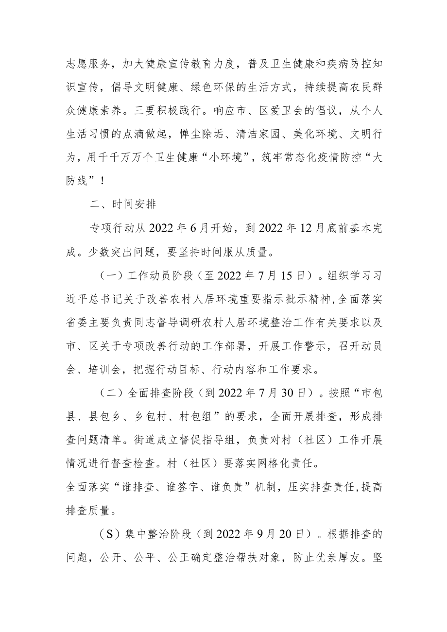 XX街道农村人居环境专项整治改善行动方案.docx_第3页