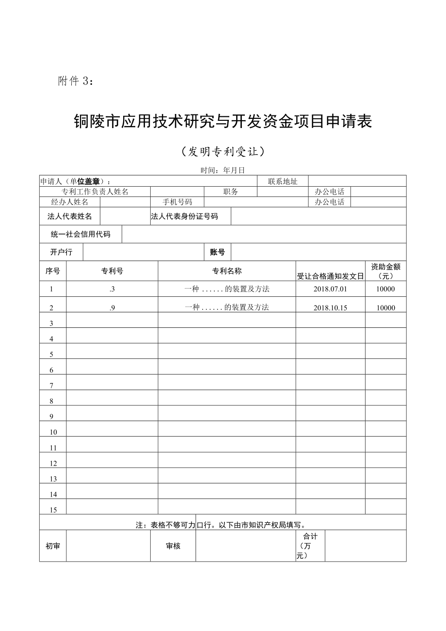 铜陵市应用技术研究与开发资金项目申请表.docx_第3页